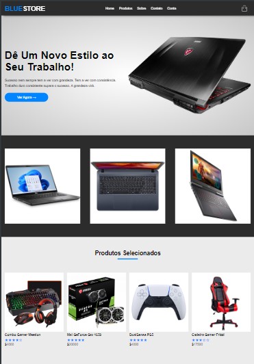 Projeto Blue Store Ecommerce